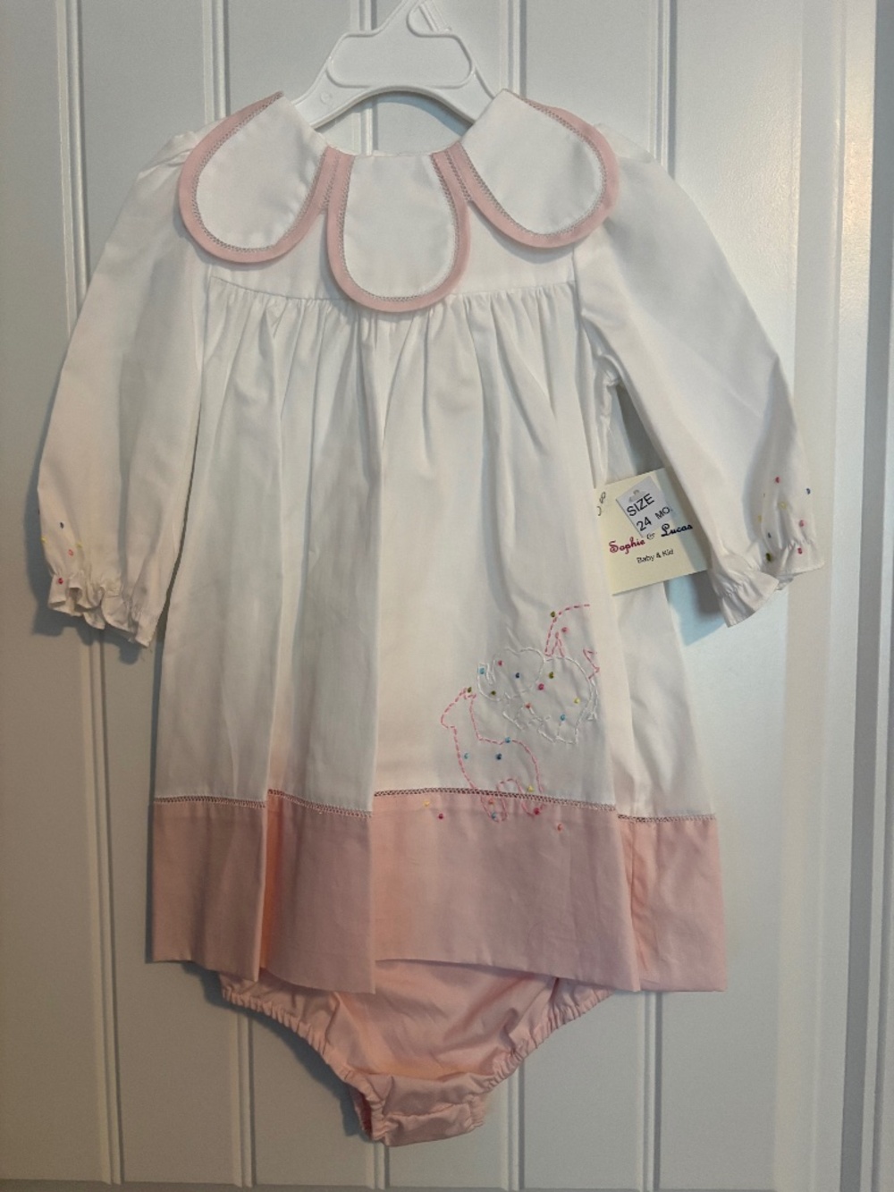 NWT Sophie & Lucas animal cracker dress with matching bloomers